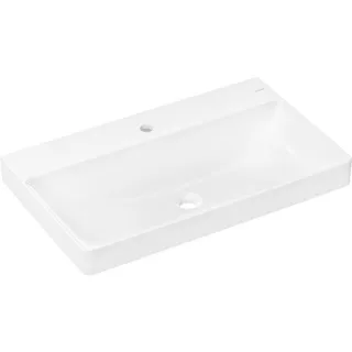 hansgrohe Xelu Q Waschtisch 60318450 800x480mm, mit Hahnloch, ohne Überlauf, weiß