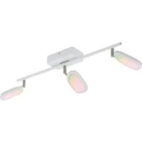 EGLO LED Deckenspot Palombare-c, Leuchtmittel inklusive, Smart Home Deckenlampe, Spots mit RGB, dimmbar