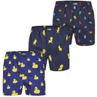 HAPPY SHORTS Boxer Print Sets (3-St) Unterhose Unterwäsche Loungewear