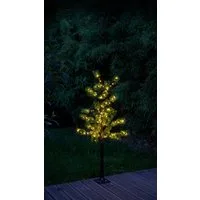 Northpoint LED Baum Tannenbaum Nadelbaum Braun 3,6W 150 LEDs 150cm hoch