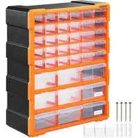 monzana Aufbewahrungsbox (49 St), 39 Schubladen 47,5x38x16cm Sortimentskasten Sortierkasten