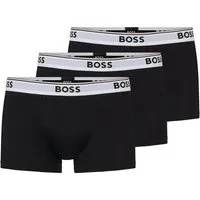 BOSS Boxer TRUNK 3P POWER (Packung, 3-St., 3er-Pack) Multi Pack Cotton Stretch Herren Unterhose mit kurzem Bein