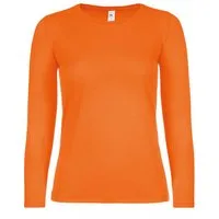 B&C Langarmshirt Damen T-Shirt #E150 Long Sleeve