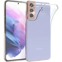 EAZY CASE Handyhülle Slimcover Clear für Samsung Galaxy S21 5G 6,2 Zoll, durchsichtige Hülle Ultra Dünn Silikon Backcover TPU Telefonhülle Klar