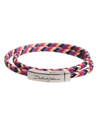 Geflochtenes Lederarmband mit Magnetverschluss