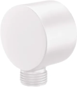 Neuesbad Serie 310 Rund Eck Anschluss für Brauseschlauch, Alabaster NB1DENACA54K1