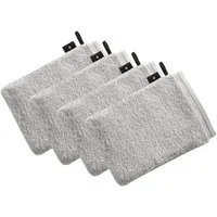 Vossen Waschhandschuh 4er Pack Waschhandschuh 22 x 16 cm Vegan Life, Frottier (Spar-Set, 4-St)