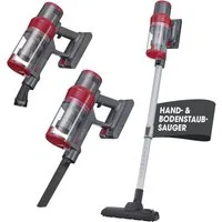 CLEANmaxx Akku-Hand-und Stielstaubsauger Akku-Zyklonsauger, 2 in 1 Handstaubsauger & Bodenstaubsauger, 150 W, beutellos, 22,2-V-Li-Ion-Handstaubsauger Akku, Handsauger mit 12 kPa Saugkraft