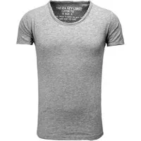 Key Largo T-Shirt Bread vintage Look uni Basic T00621 Rundhalsauschnitt unifarben kurzarm slim fit