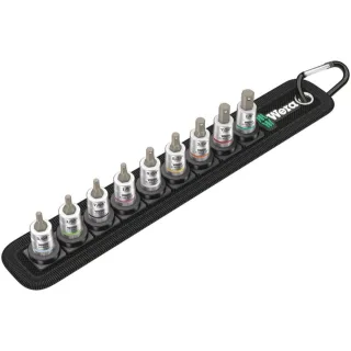 Wera Belt A Imperial 1 Zyklop Bitnuss-Satz Innensechskant + Haltefunktion, 1/4"-Antrieb, 9-teilig - 05003884001