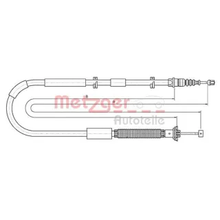 Metzger Handbremsseil hinten links Fiat Bravo