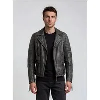 trueprodigy Lederjacke Bryan mit Waschung und Reißverschlüssen