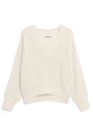Armedangels - Lässiger Strickpullover für Damen aus Leinenmischung beige - Gr. - S
