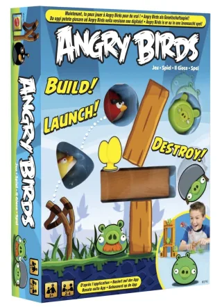 Mattel W2793 - Angry Birds (Brettspiel zur App)
