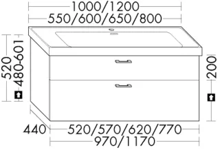 Burgbad WTU.-Schr. Sys30 PG1 Aqua 520x520x440 Kieselgrau Matt, WYUS052F6918 WYUS052F6918