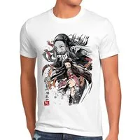 style3 T-Shirt Nezuko Sumi-E demon slayer anime japan manga cosplay