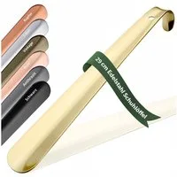 JK Trade Schuhlöffel 29cm Edelstahl Gold poliert (1-tlg., klein & stabil), für jede Sporttasche – Aufhängbar & hochwertig verarbeitet