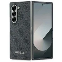 Guess Smartphone-Hülle GUESS Samsung Galaxy Z Fold6 Schutz Hülle Hardcase 4G Design Schwarz