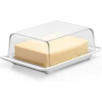 KONZEPT Butterdose für 250 g Butter mit transparentem Deckel, kompakt und platzsparend – ideal zur Aufbewahrung im Kühlschrank