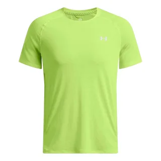 Under Armour - "Launch Trail Run" T-Shirt für Herren, Raglanärmel (Grün)