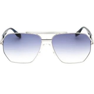 Marc Jacob Palladium Sonnenbrille mit blauen Glasern und silbernen Glasern