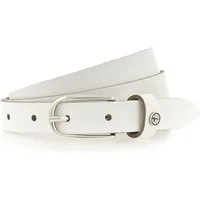 Tamaris Ledergürtel "Cassia Silver" weiches Rindleder mit leichter Narbung, schmal
