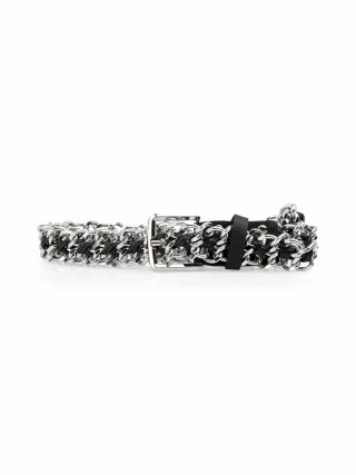 Marc Cain Collections - Geflochtener Kettengürtel mit Schnalle black new - Gr. - 40