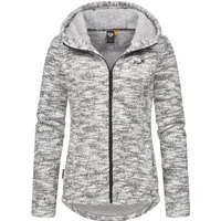 Ragwear Kapuzenstrickjacke Lyshka Melange Kuschelige Kapuzenjacke in Strick-Optik