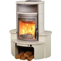 HARK Kaminofen »Avenso GT ECOplus 8 KW«, 8 kW, Dauerbrand, creme-weiss