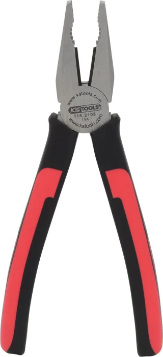 KS Tools SlimPOWER Kombinationszange rot/schwarz - 115.2103