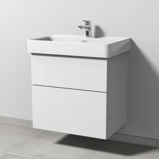 Sanipa 3way Waschtischunterbau zu Laufen Pro S Waschtisch mit 2 Auszügen, Weiß-Soft SM76743