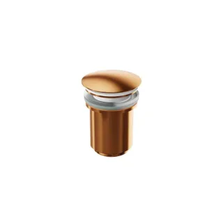 Steinberg Ablaufgarnitur 1001692 RG mit Druckverschluss, für Waschtische mit Überlauf, Rose Gold