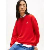 Tommy Hilfiger Sweatshirt TH SCRIPT REG SWEATSHIRT mit kleinem Logo-Stick
