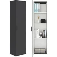 mokebo Mehrzweckschrank Der Kompakte Vorratsschrank, Flurschrank, Universalschrank in Anthrazit
