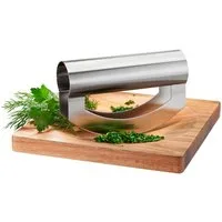 GEFU Wiegemesser VIAVO, Edelstahl, Präzise Klinge, ergonomischer Griff. Wiegebrett: rutschfest