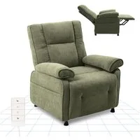 FLEXISPOT Relaxsessel Elektrischer Ergonomischer Fernsehsessel mit stufenloser Liegefunktion (mit stufenloser Liegefunktion 105°–155°, zusätzliche Schnellbedienung für Aufrichten & Zurückstellen), extra dicke Polsterung, große Seitentasche, belastbar
