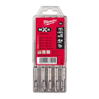 Milwaukee - Hammer Bohrer-Set SDS+ MX4 - 5-teilig - 4932352833