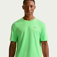 Nike Laufshirt M NK DF UV MILER SS mit reflektierenden Details, atmungsaktiv, schnell trocknend