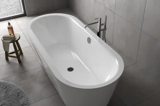 Koralle Badewanne T700 185/80 freistehend ov., VN120185080201 VN120185080201