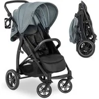 Hauck Kinder-Buggy Rapid 4D - Jungle Green, Sportwagen mit Einhand-Faltmechanismus, höhenverstellbar bis 25 kg
