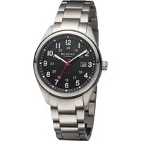Regent Solaruhr F1537, Armbanduhr, Herrenuhr, analog, Tag