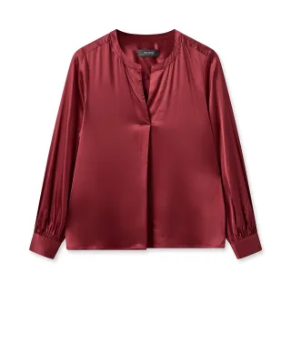 MOS MOSH - MMEnfa Satin Blouse garnet - Gr. - XS