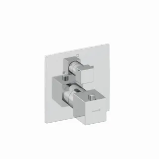 Kludi DECUS Wannenfüll- und Brause- Thermostatarmatur 548100575 Unterputz, eigensicher, Feinbau-Set, chrom