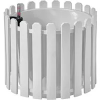 HTI-Living Pflanzkübel Pflanzgefäß rund mit Wasserspeicher Nessa (Stück, 1 St., 1 Blumenkasten), Blumenkasten mit Wasserstandsanzeige