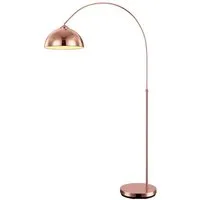 GLOBO LIGHTING Stehlampe, Leuchtmittel nicht inklusive, Stehlampe Kugel Bogenleuchte Kupfer Metall Standleuchte