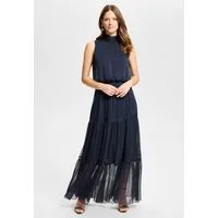 SWING Abendkleid - Abendkleid aus Crinkle Chiffon mit Stufenrock Taillierter Schnitt mit fließendem Rockteil