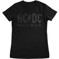 AC/DC T-Shirt Back In Black Girly Tee