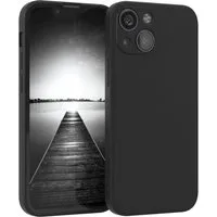 EAZY CASE Handyhülle für Apple iPhone 13 Mini Hülle Silikon 5,4 Zoll, Silikon Schutzhülle mit Kameraschutz kratzfest Back Cover Etui Schwarz