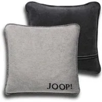 JOOP! Dekokissen JOOP! Uni-Doubleface Kissenhülle Ash-Anthrazit 50 x 50cm