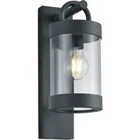 TRIO Leuchten Außen-Wandleuchte Landhausstil Laterne hängend, Höhe 33cm, LED wechselbar, Warmweiß, Landhaus-Stil Wand Außenleuchte zur Fassadenbeleuchtung, inkl. E27 LED